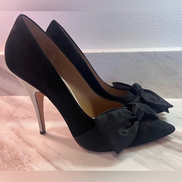 Black Suede Tory Burch Heels - Picture 2 of 6